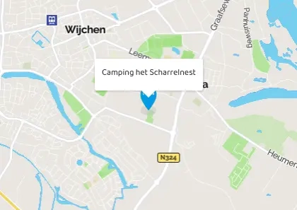Locatie Camping 't Scharrelnest in Wijchen